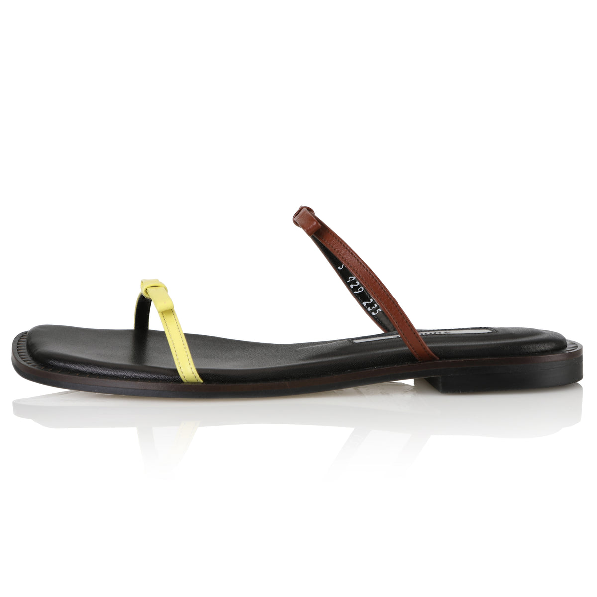 LILY SANDALS BABY YELLOW+BRICK BROWN