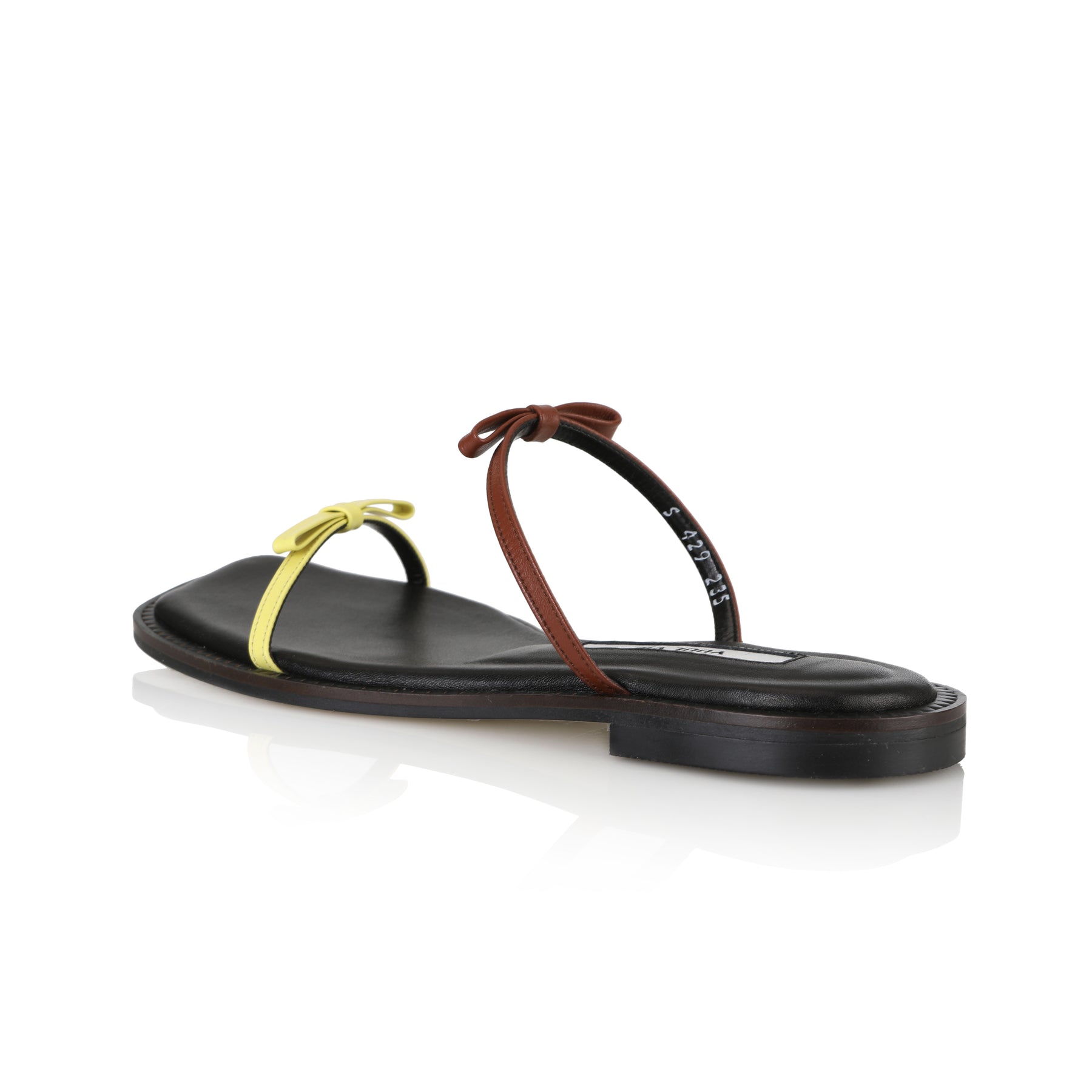 LILY SANDALS BABY YELLOW+BRICK BROWN