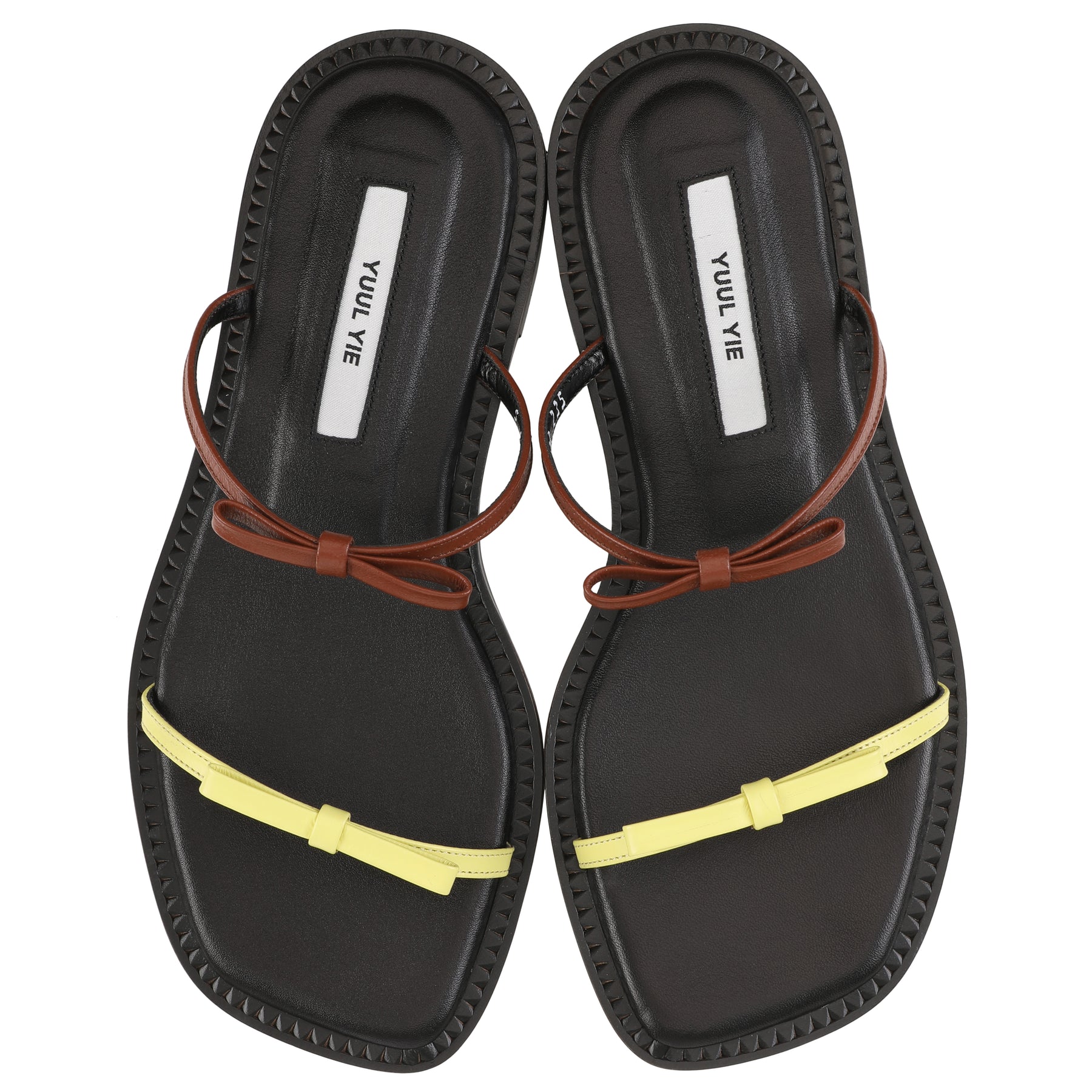 LILY SANDALS BABY YELLOW+BRICK BROWN