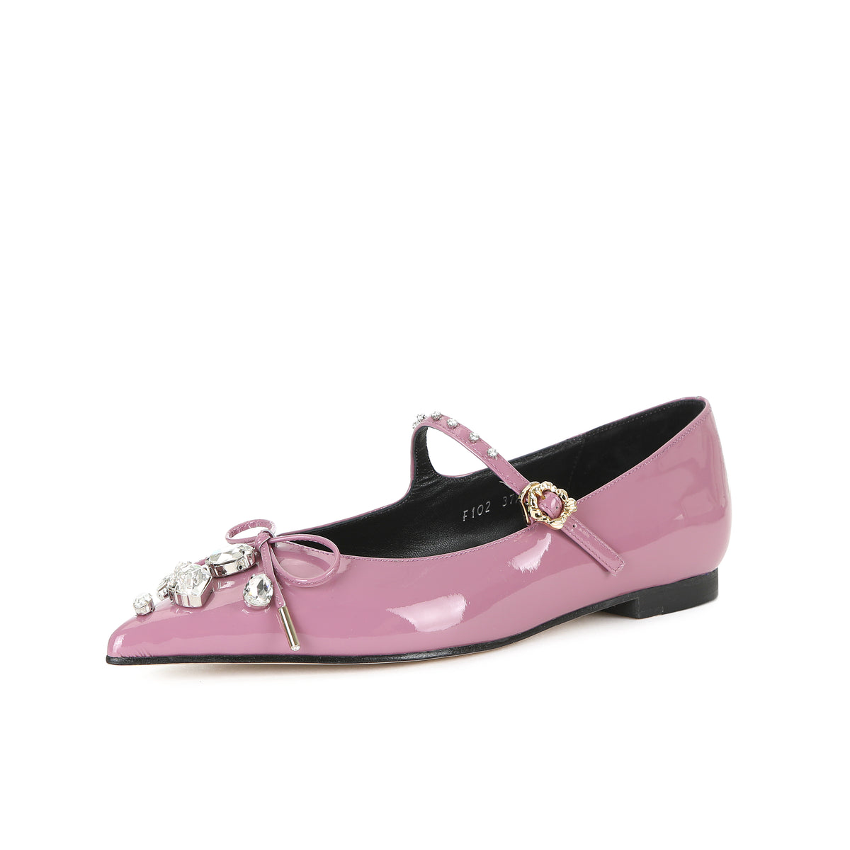 BRIA MARY-JANE FLATS GLOSSY ROSE