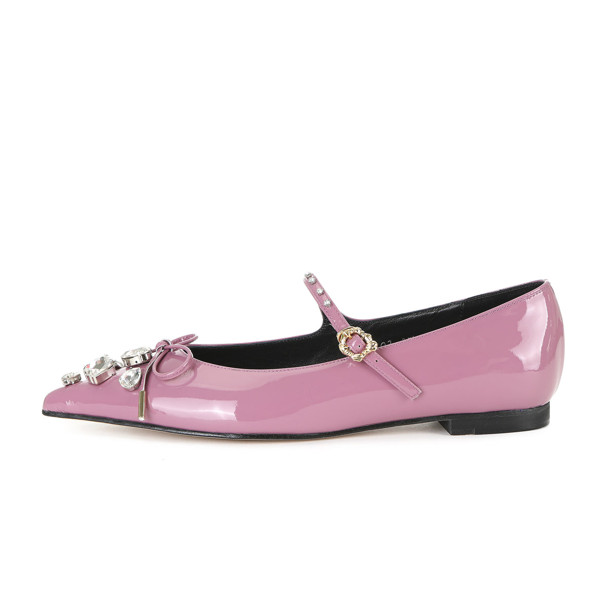 BRIA MARY-JANE FLATS GLOSSY ROSE