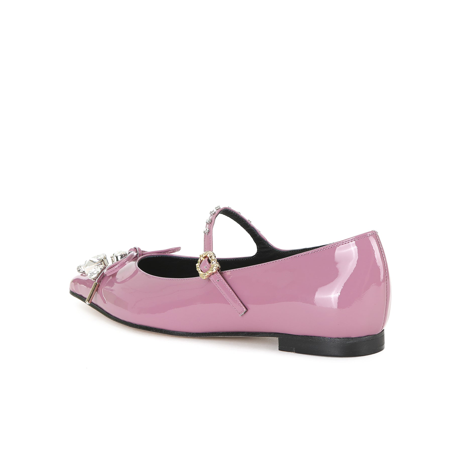 BRIA MARY-JANE FLATS GLOSSY ROSE