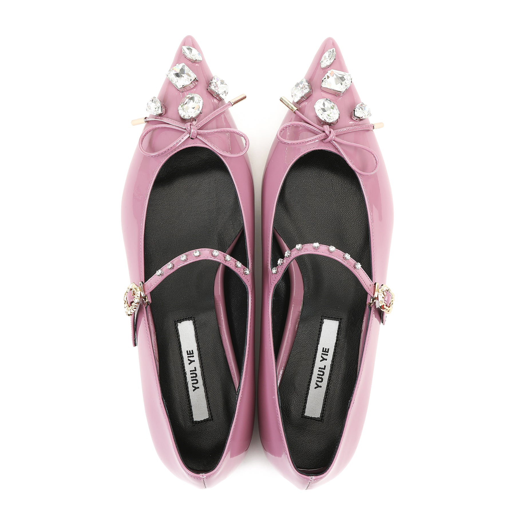 BRIA MARY-JANE FLATS GLOSSY ROSE