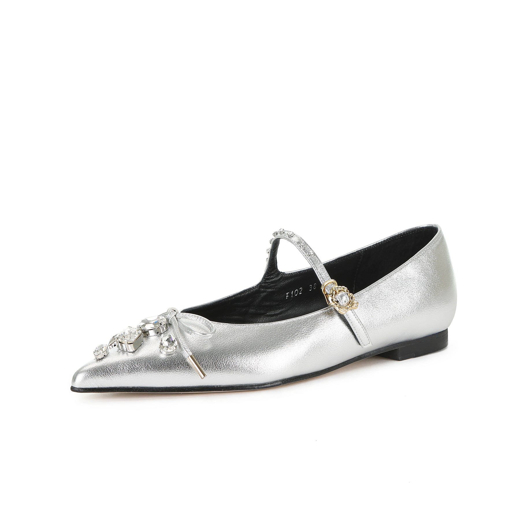 BRIA MARY-JANE FLATS SILVER