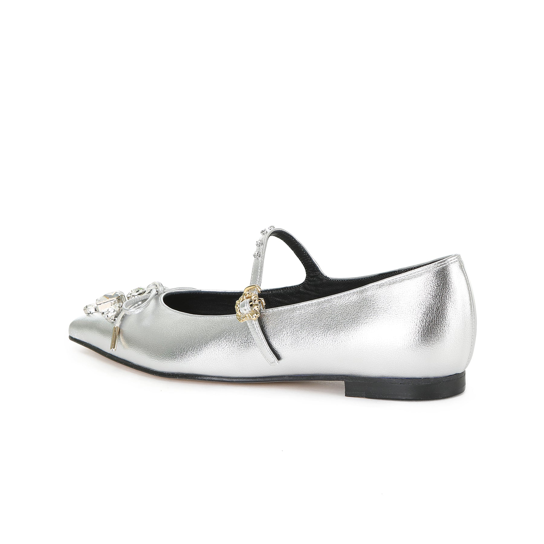BRIA MARY-JANE FLATS SILVER