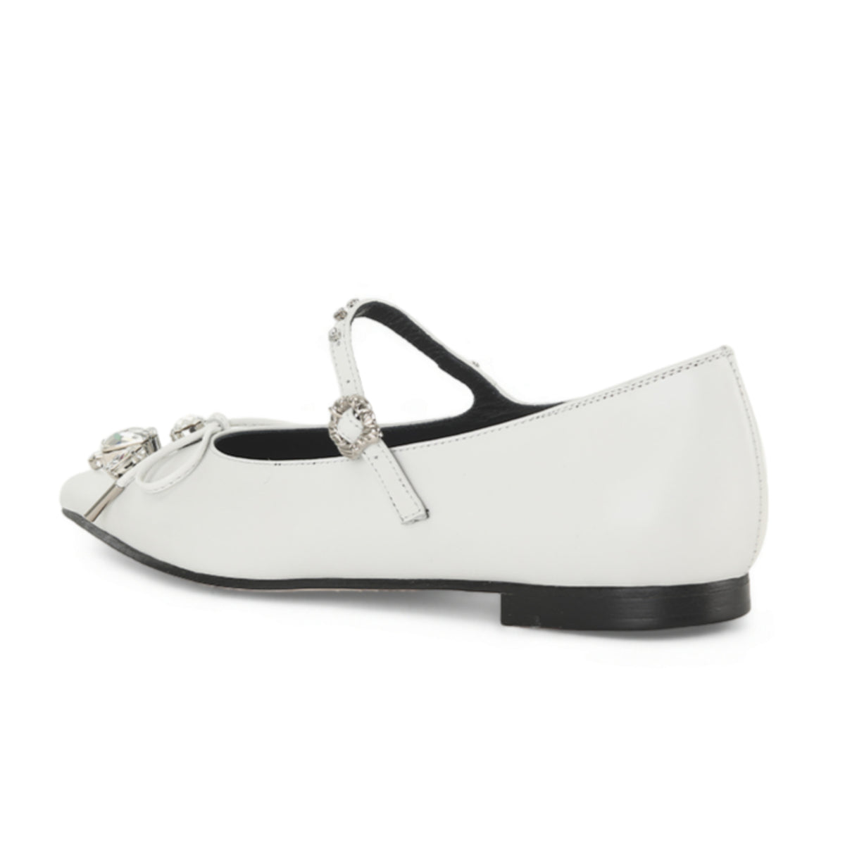 BRIA MARY-JANE FLATS WHITE