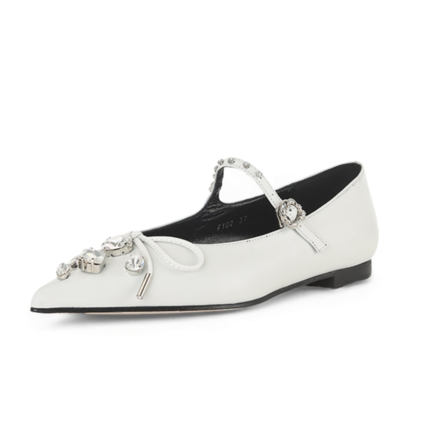 BRIA MARY-JANE FLATS WHITE