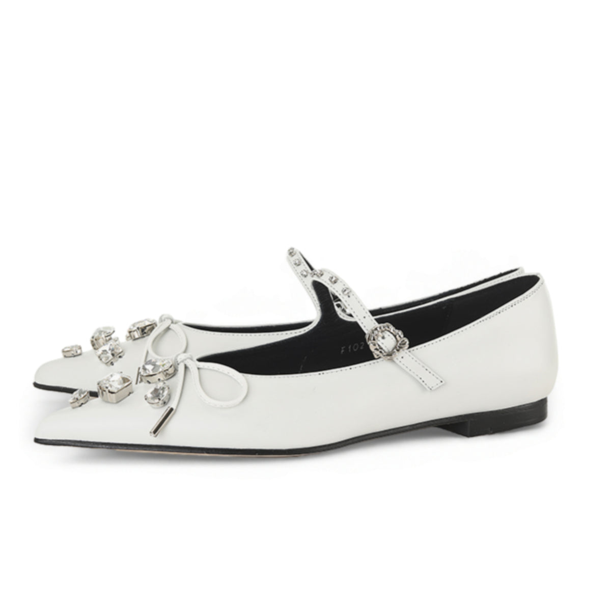 BRIA MARY-JANE FLATS WHITE