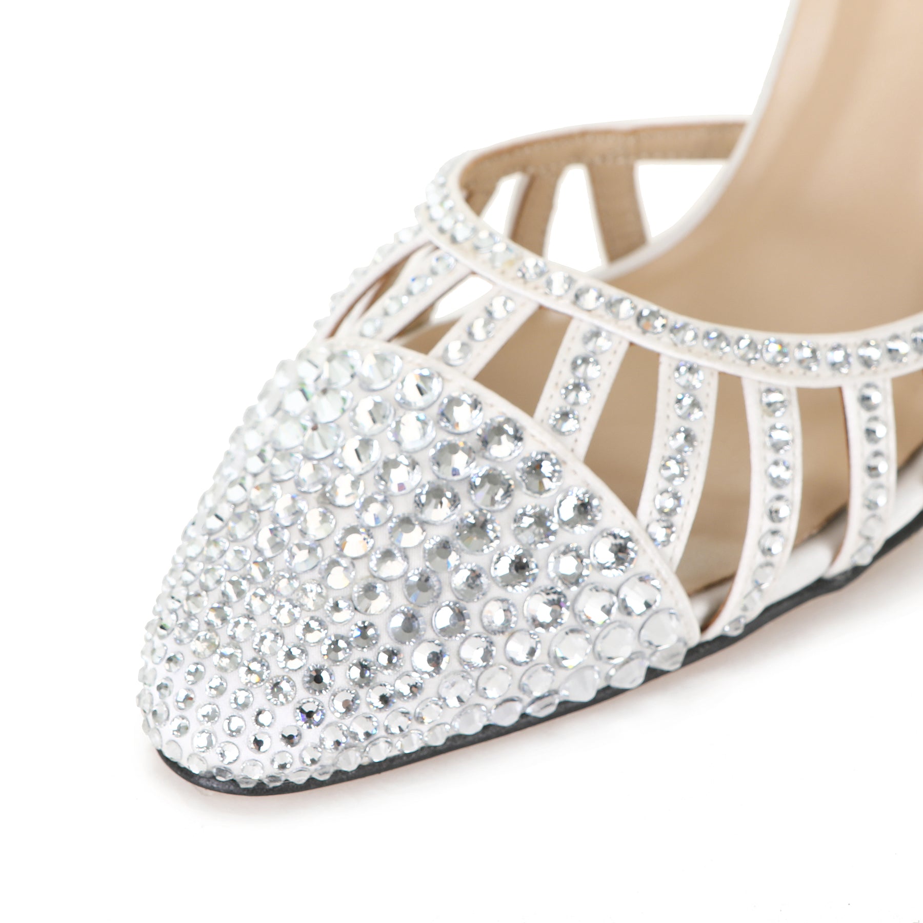 ELARA SANDALS WHITE CRYSTAL