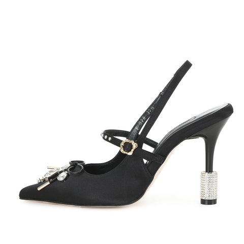 ESMAE SLING-BACKS BLACK