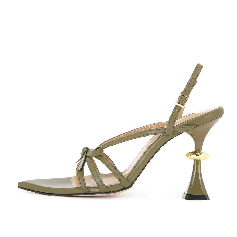 EULIA SLING-BACKS OLIVE GREEN