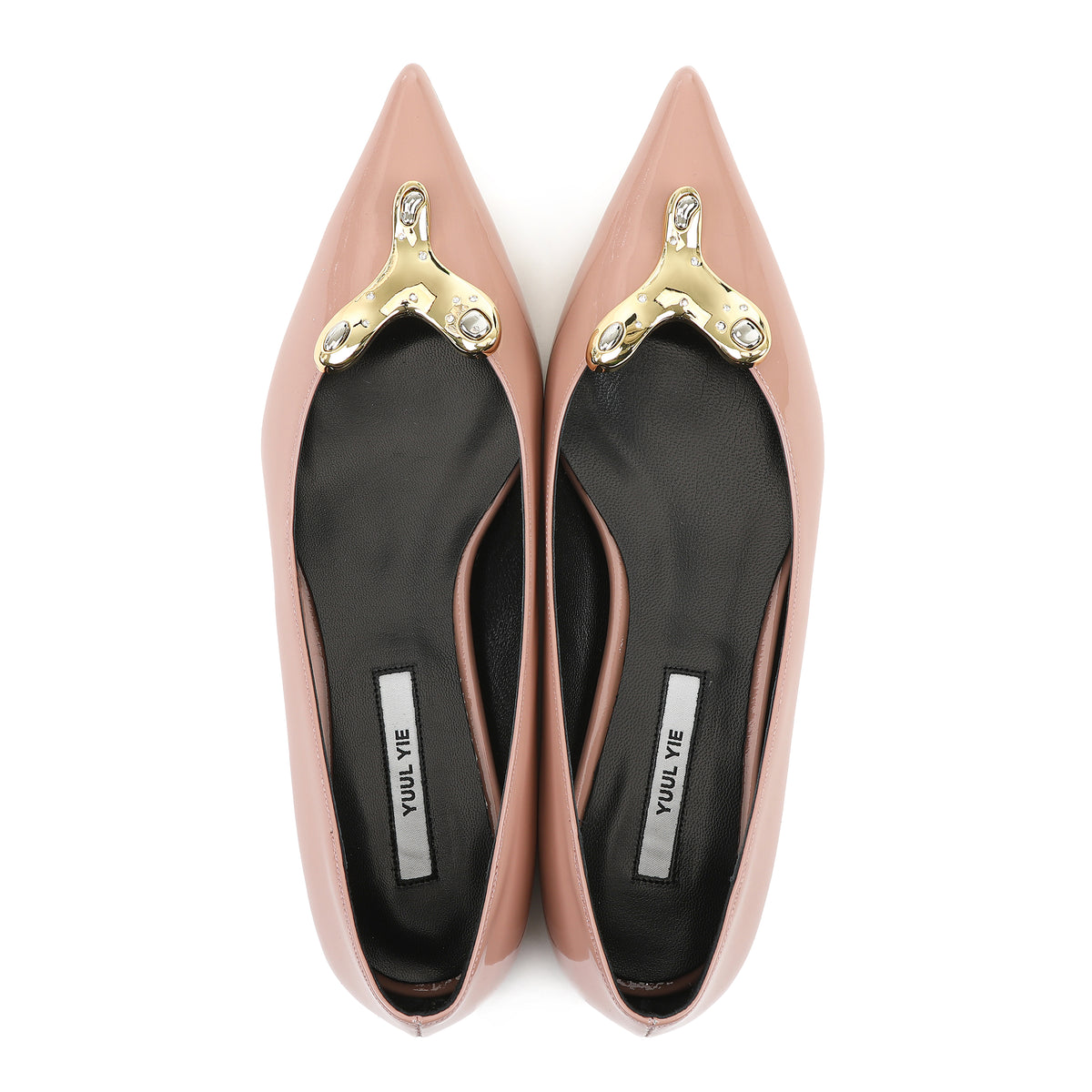 FREYA FLATS GLOSSY NUDE