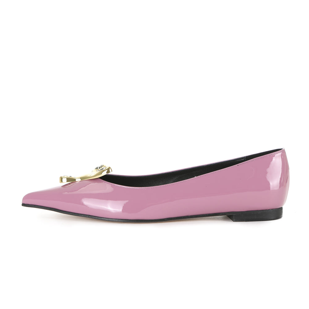 FREYA FLATS GLOSSY ROSE