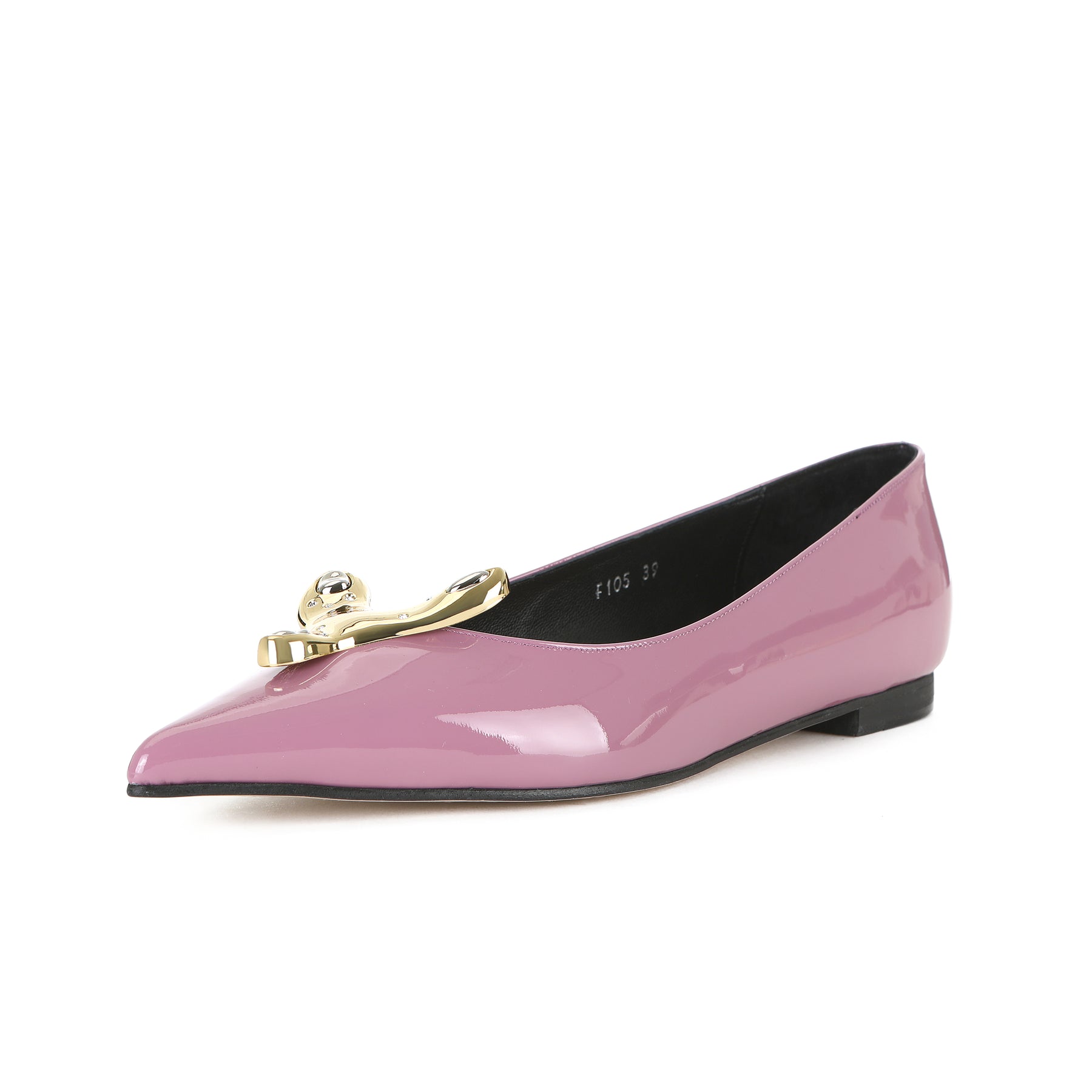 FREYA FLATS GLOSSY ROSE