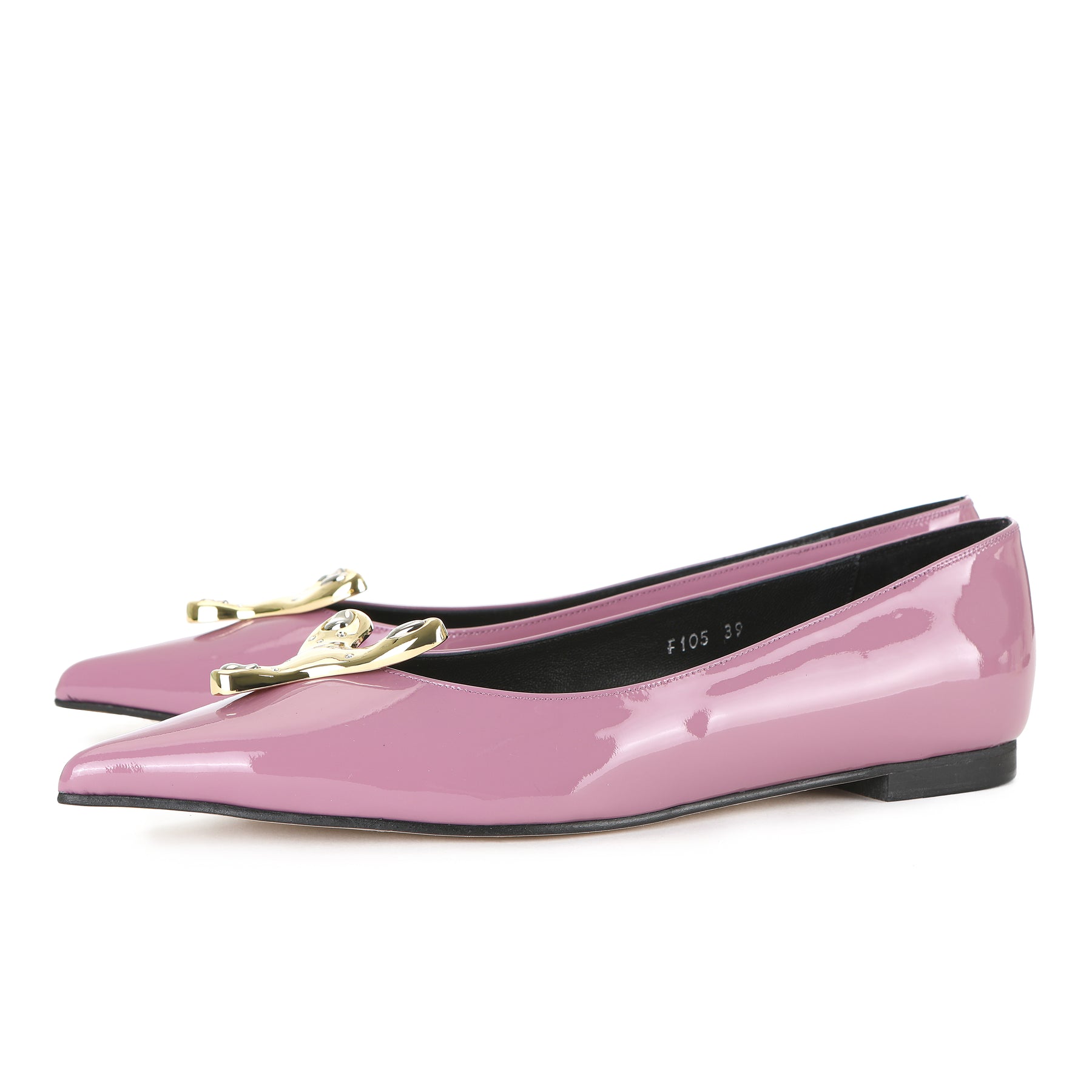 FREYA FLATS GLOSSY ROSE