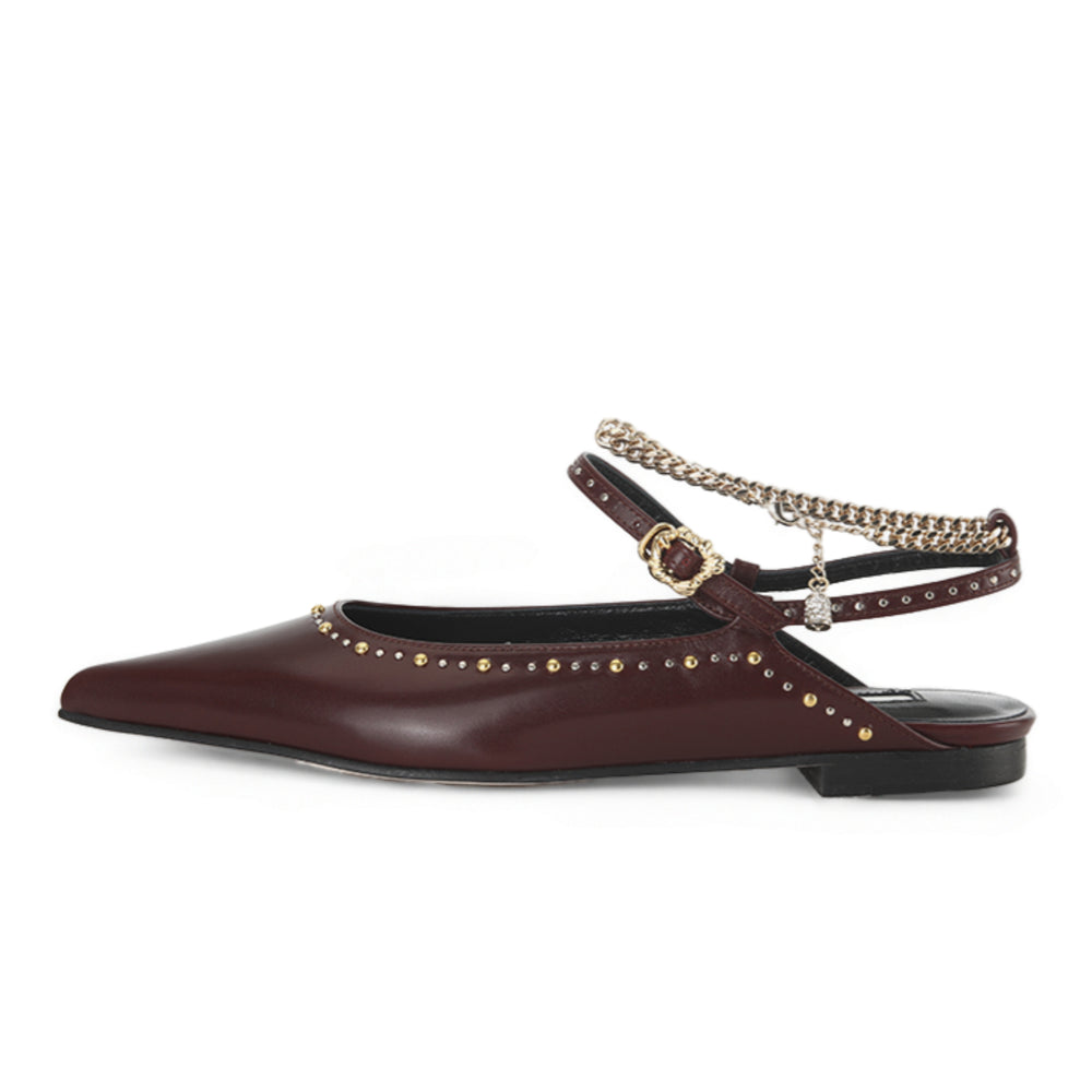JULES MARY-JANE FLATS BURGUNDY