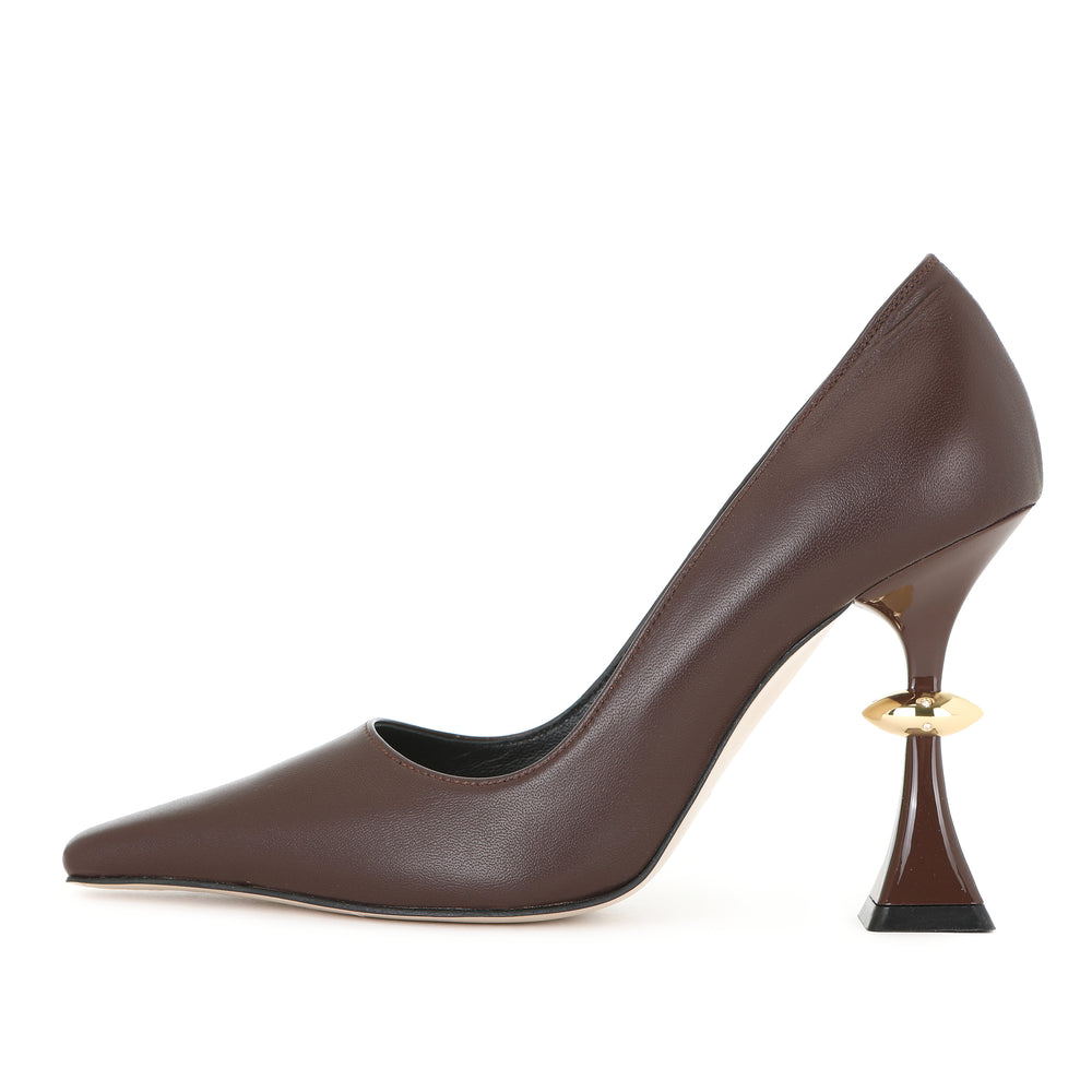 LEANOR PUMPS OAK BROWN