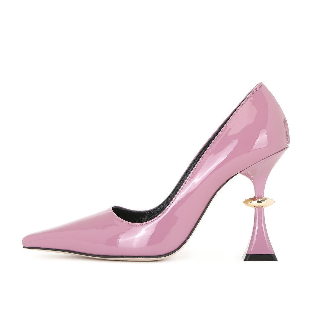 LEANOR PUMPS GLOSSY ROSE
