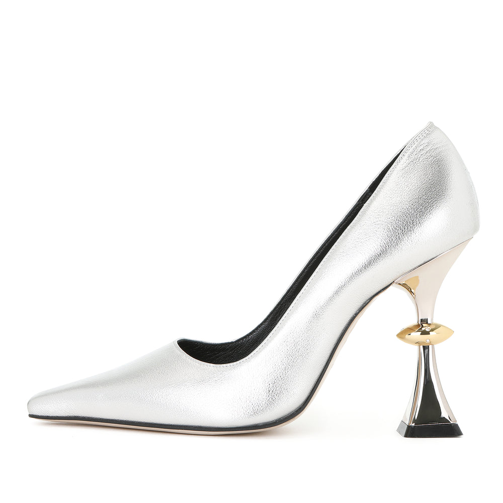 LEANOR PUMPS SILVER