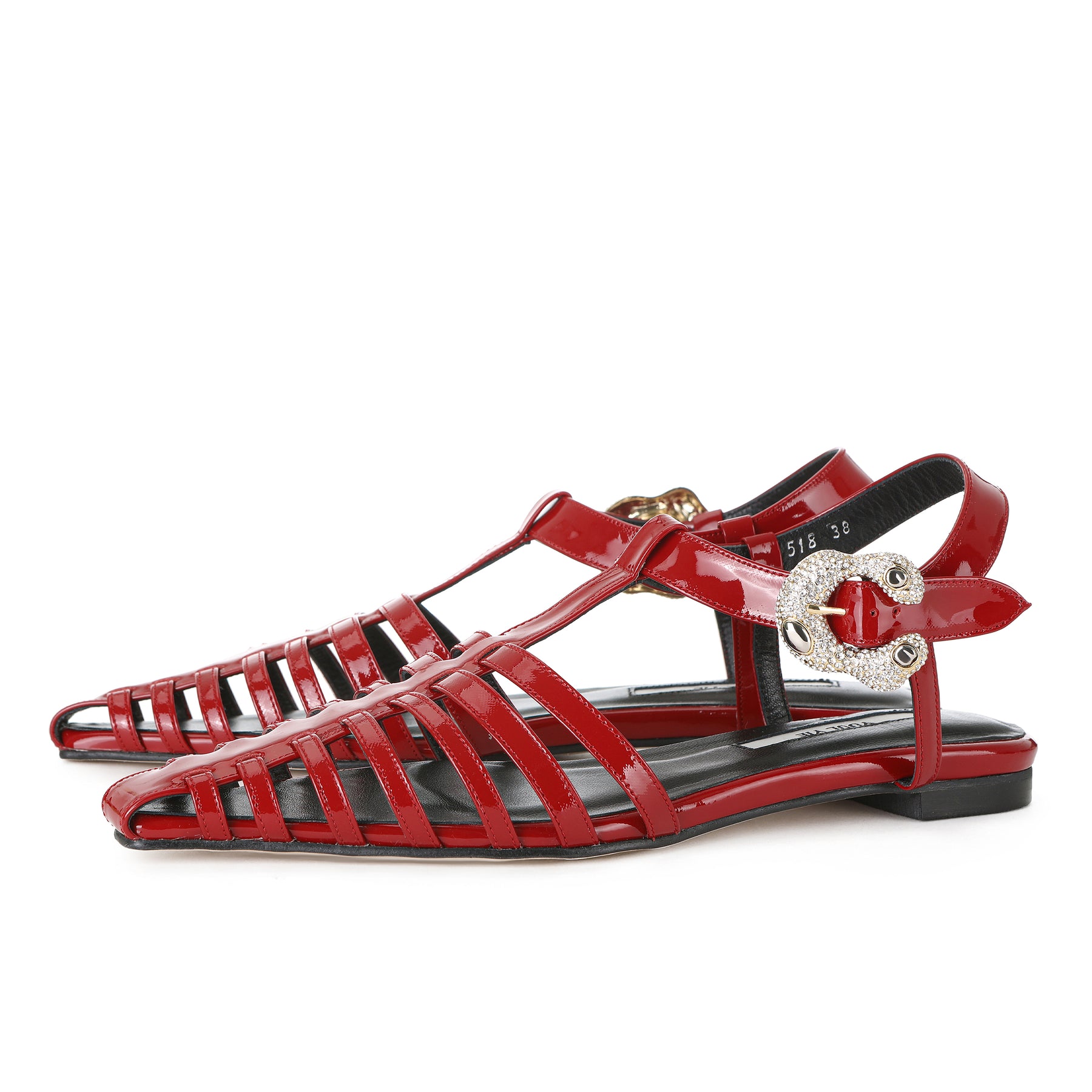 LEDA SANDALS RUBY RED