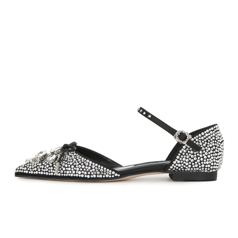 LARY MARY-JANE FLATS BLACK