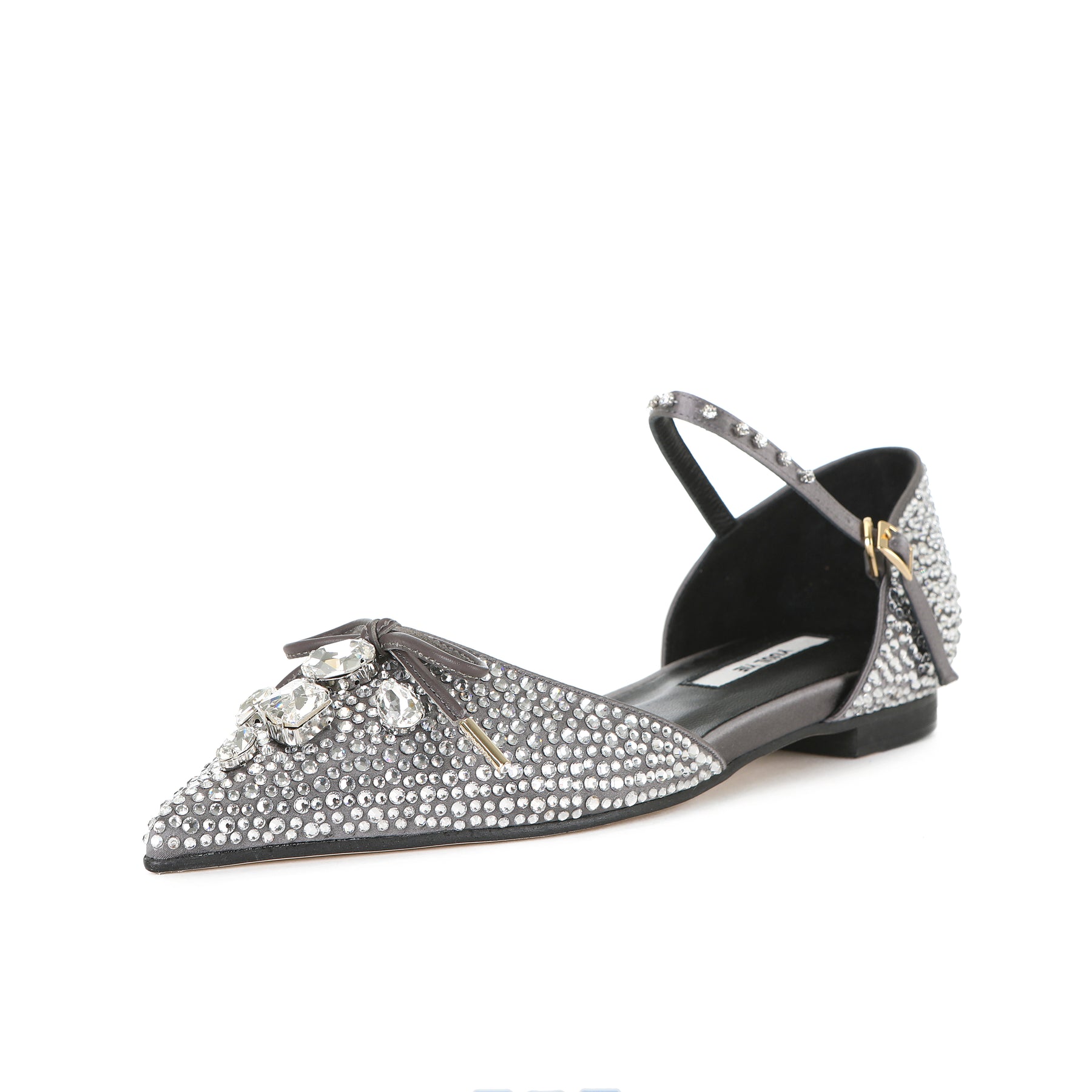 LARY MARY-JANE FLATS TITAN GREY