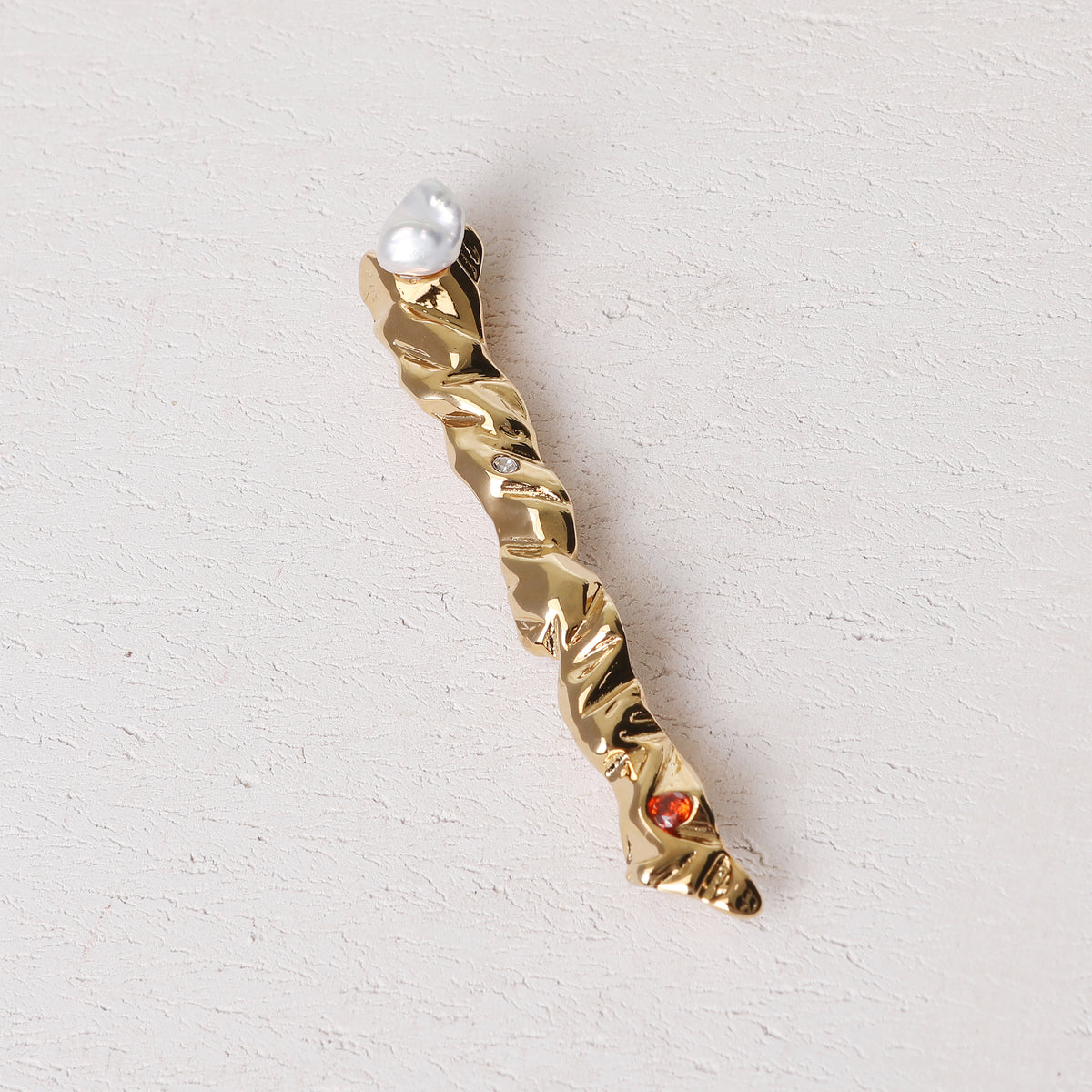 CLIFF PEARL HAIRCLIP GOLD