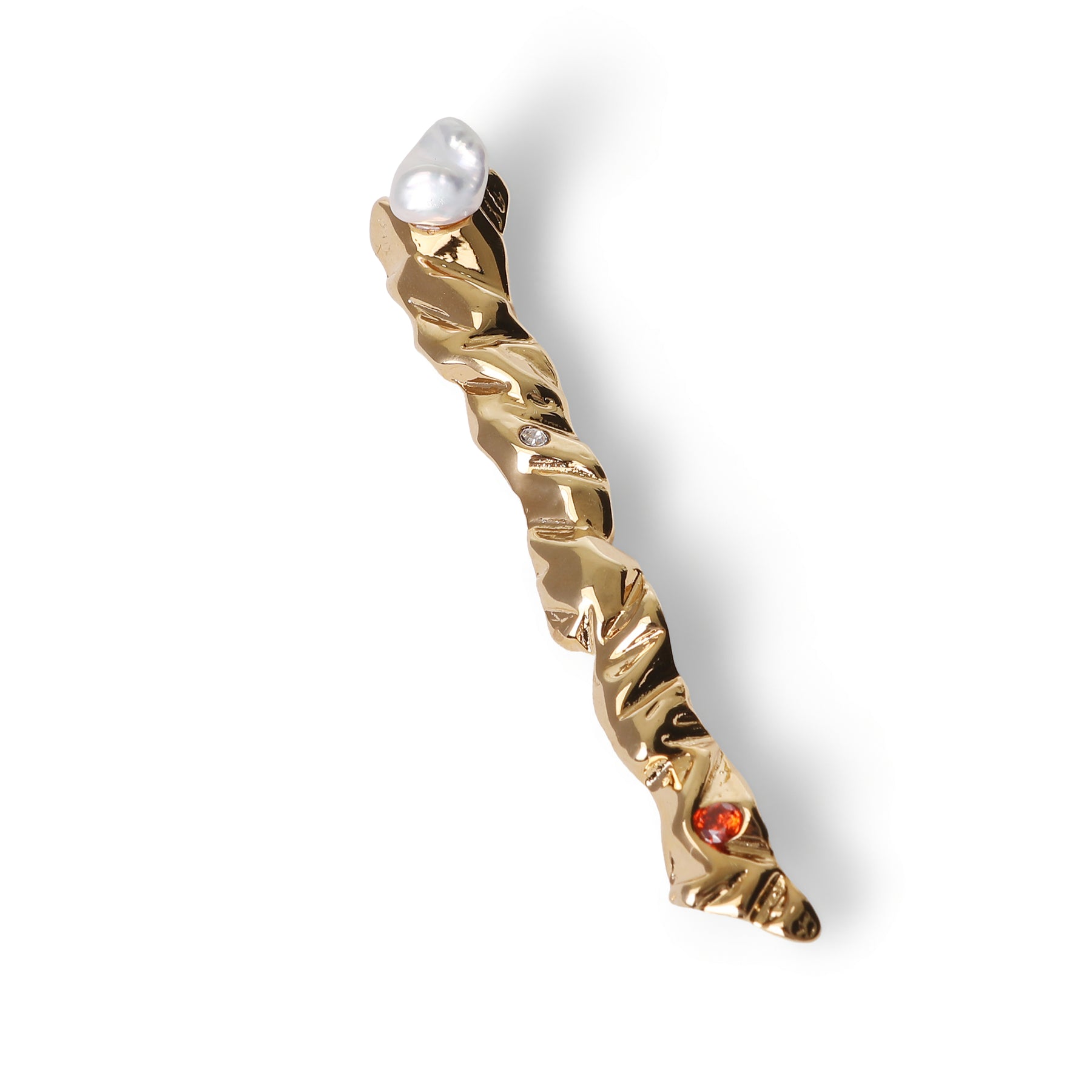 CLIFF PEARL HAIRCLIP GOLD