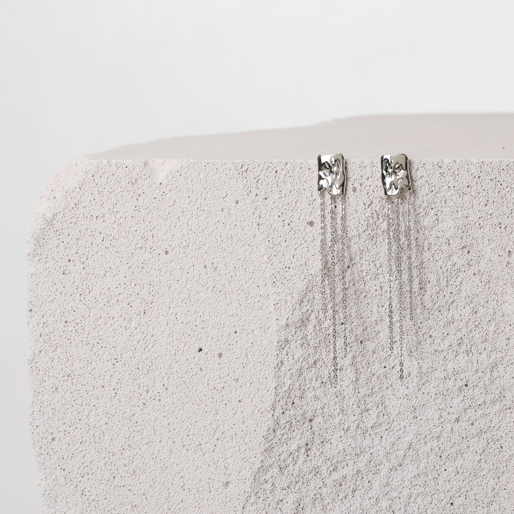 WATERFALL EARRING SILVER