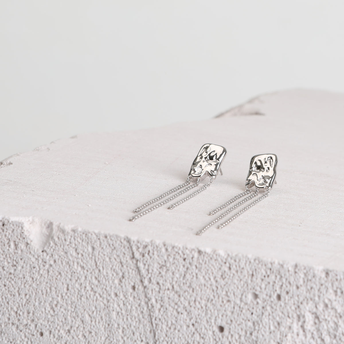 WATERFALL EARRING SILVER