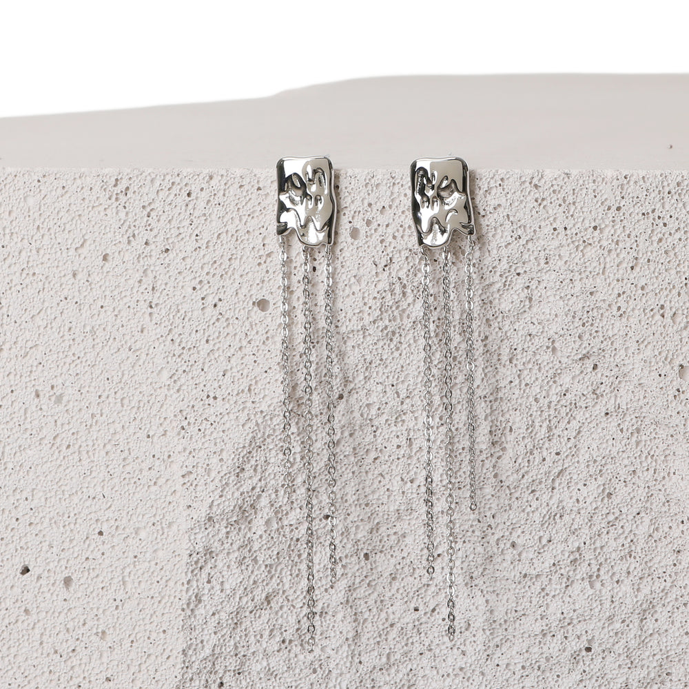 WATERFALL EARRING SILVER