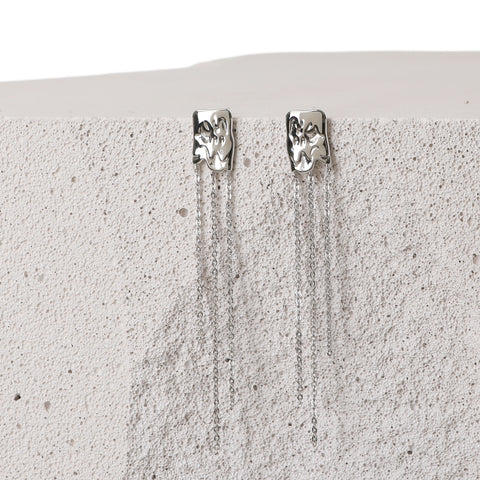 WATERFALL EARRING SILVER