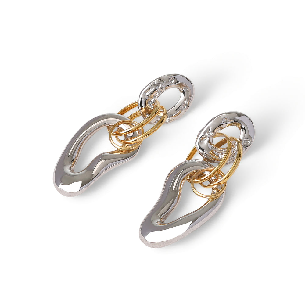 OYSTER CHAIN EARRING SILVER