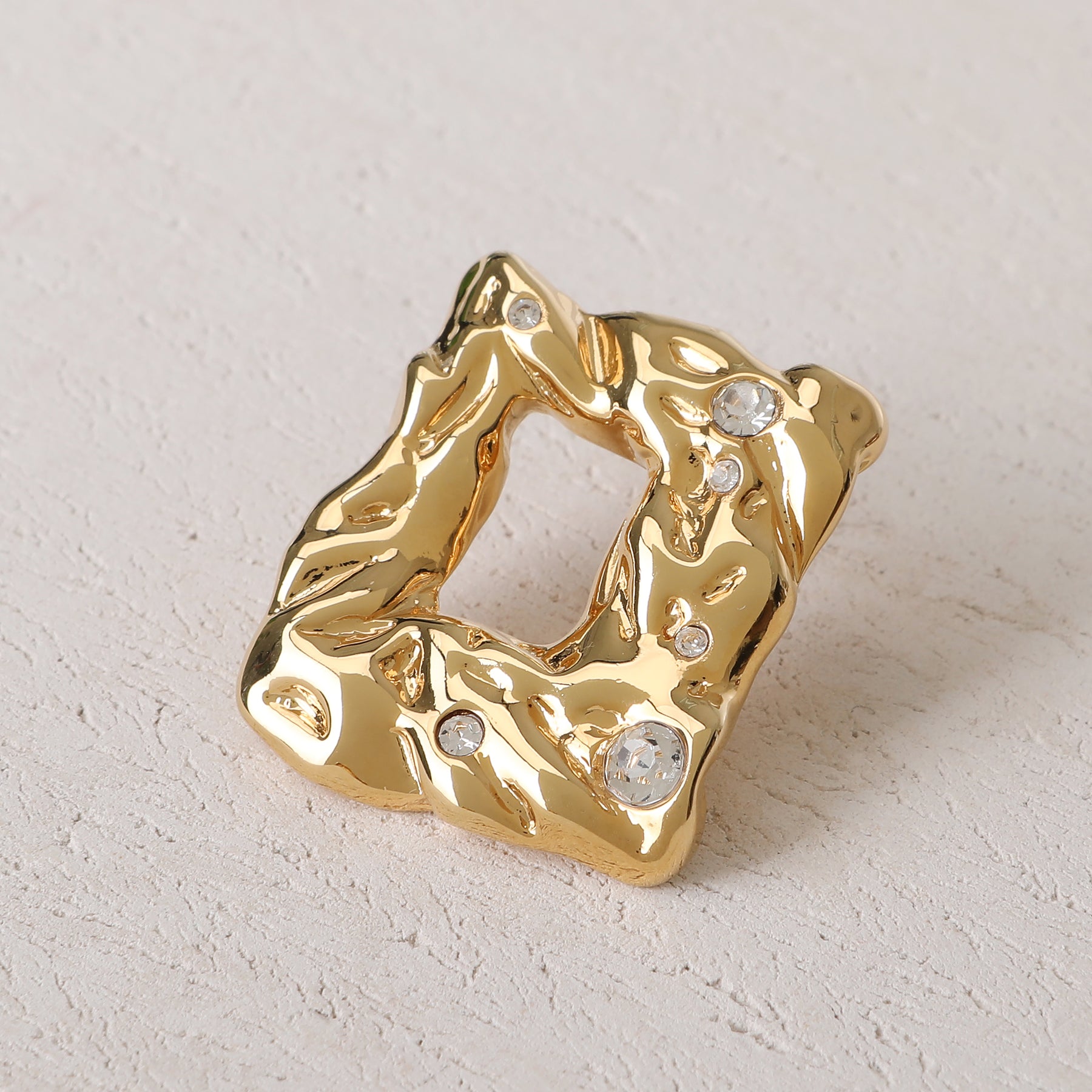FRAME EARIING GOLD