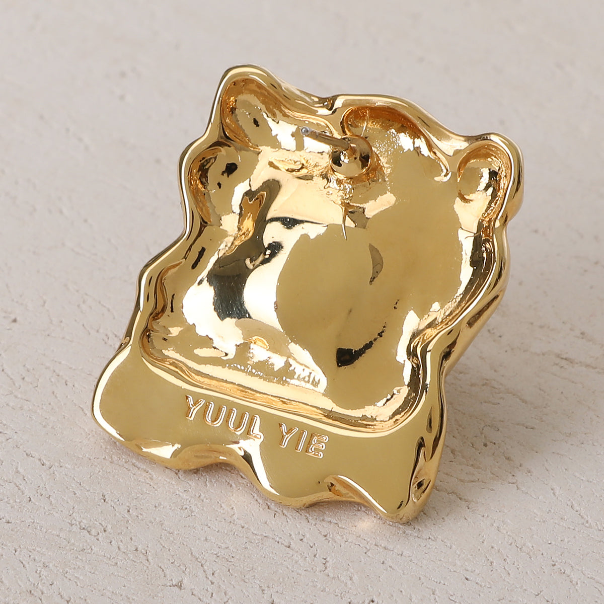 FRAME EARIING GOLD