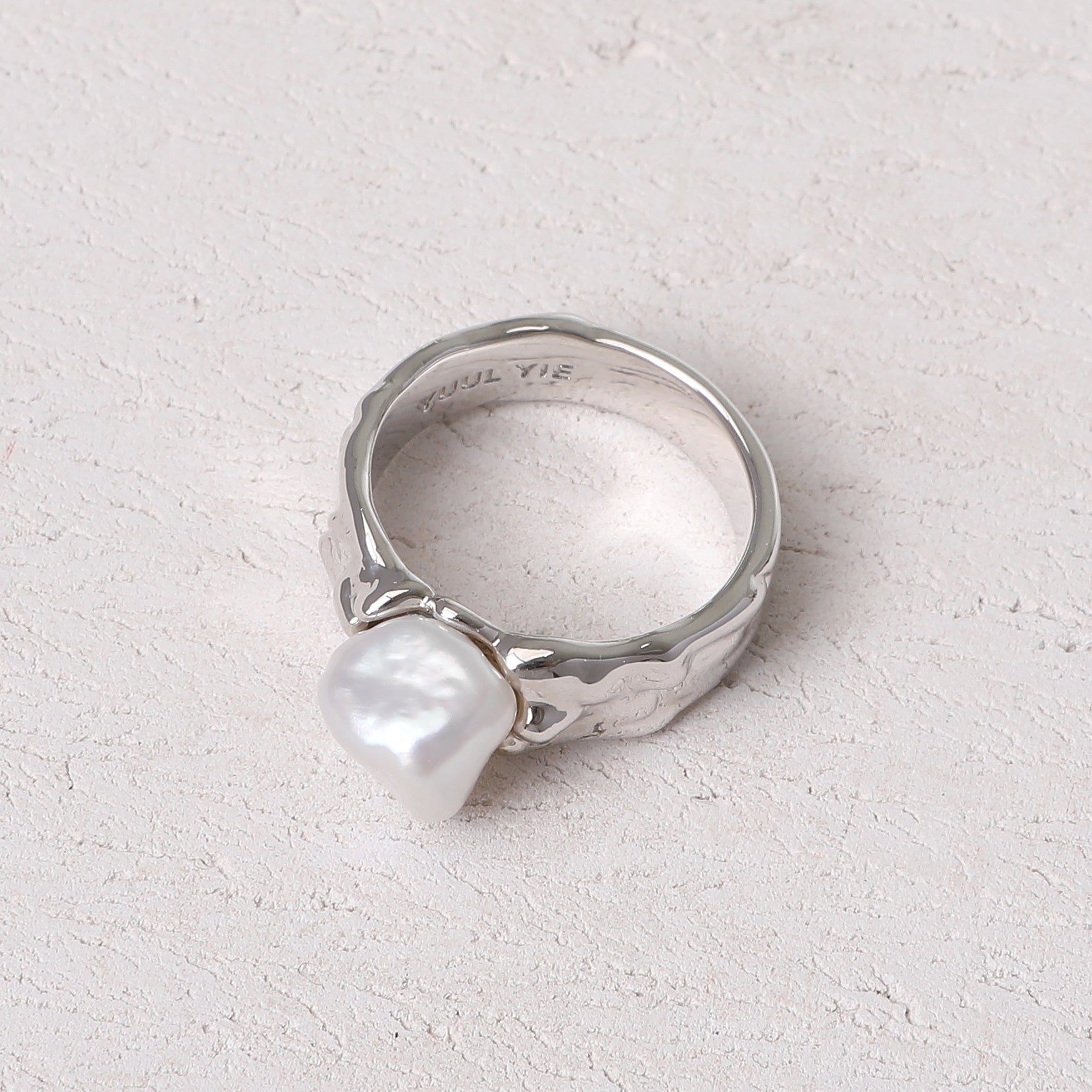 KARST PEARL RING SILVER