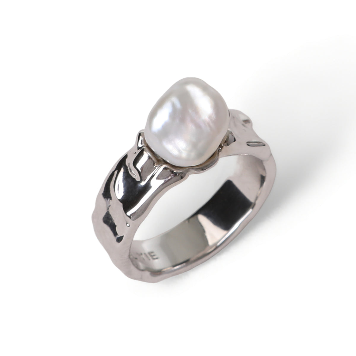 KARST PEARL RING SILVER
